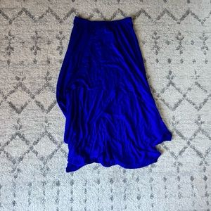 High Low Blue Skirt - Forever 21